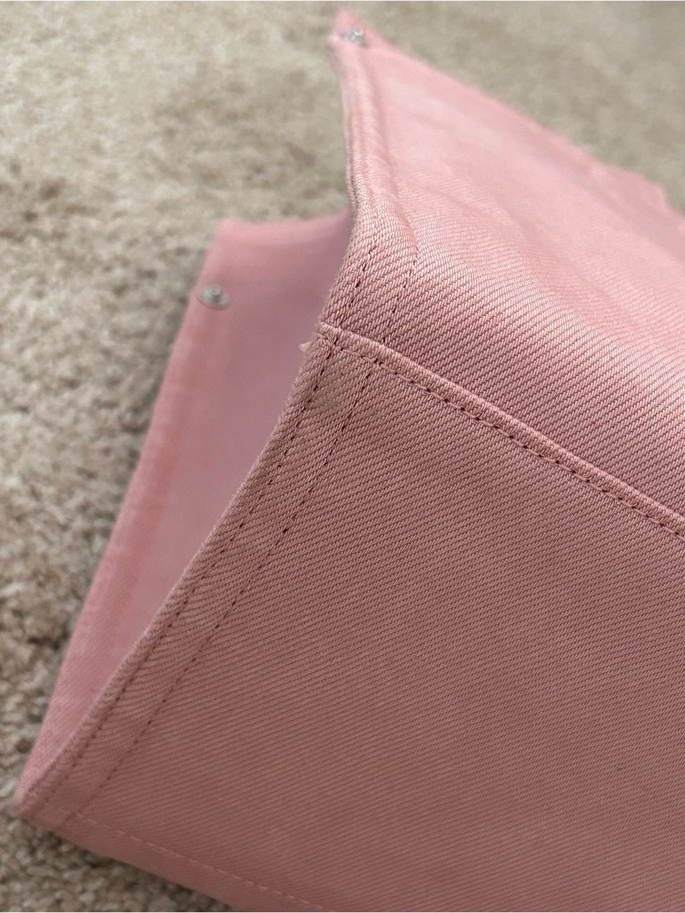 NWT Coach Denim Cargo Tote in Ballerina Pink - Picture 5 of 7